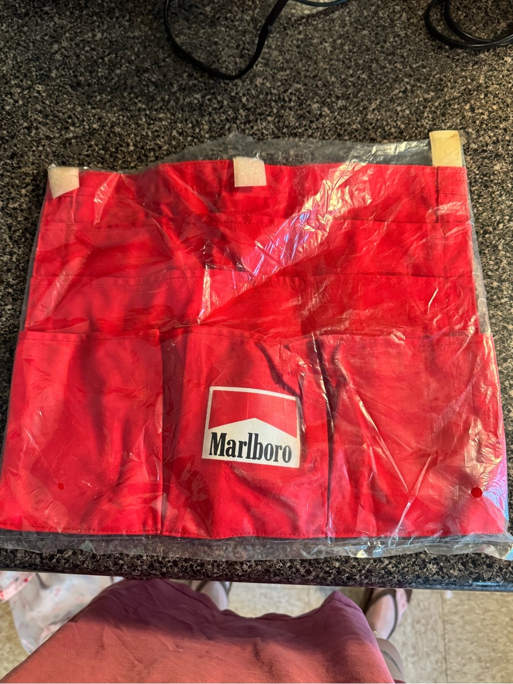 VTG Marlboro Red and White Logo Belt Tool Pouch NWT